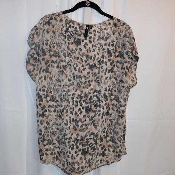 Cotton On Blouse Acid Wash Color Size Medium Dolman Short sleeve - Picture 4 of 10